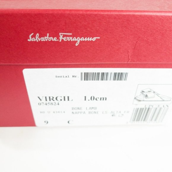 Salvatore Ferragamo Virgil Leather Slides-9W - Picture 8 of 9